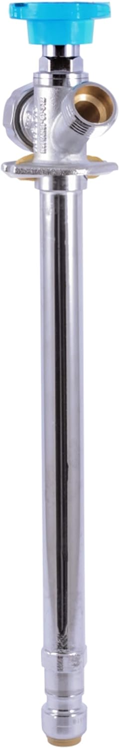 SharkBite 10 Inch Frost Free Sillcock, 1/2 x 3/4 Inch MHT, Push to Connect Brass Plumbing Fitting, PEX Pipe, Copper, CPVC, PE-RT, HDPE, 24629LF