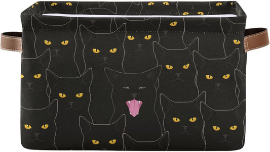 Cat Rectangular Storage Basket Organizer Bin Shelf Baskets For Clothes Gifts For Home Office Dorm