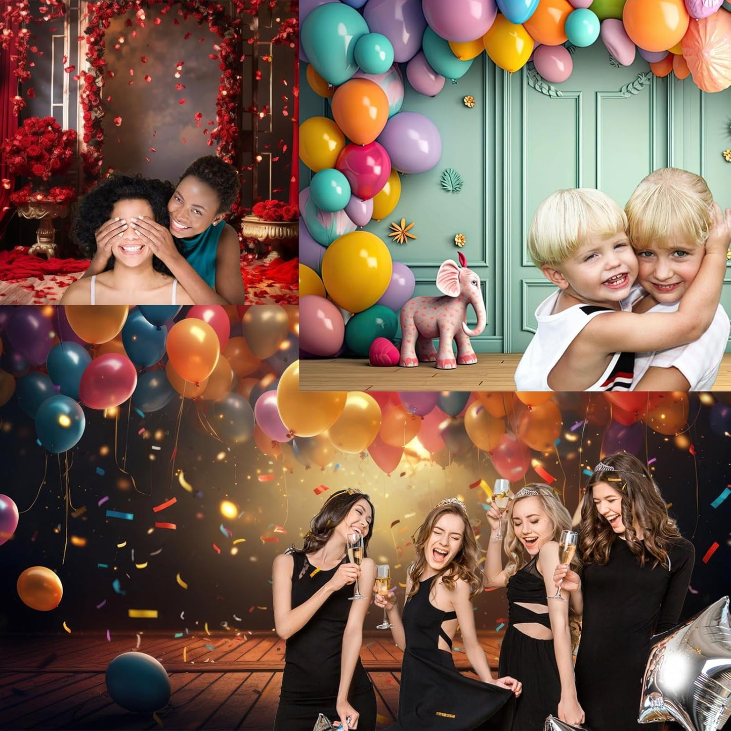 Foggy Stone Terrarium Background Green Seaweed Scenery Orange Floral Aquarium Background Durable Reptile Habitat Flower Background Mysterious Tank Backdrop Vinyl 72x24in