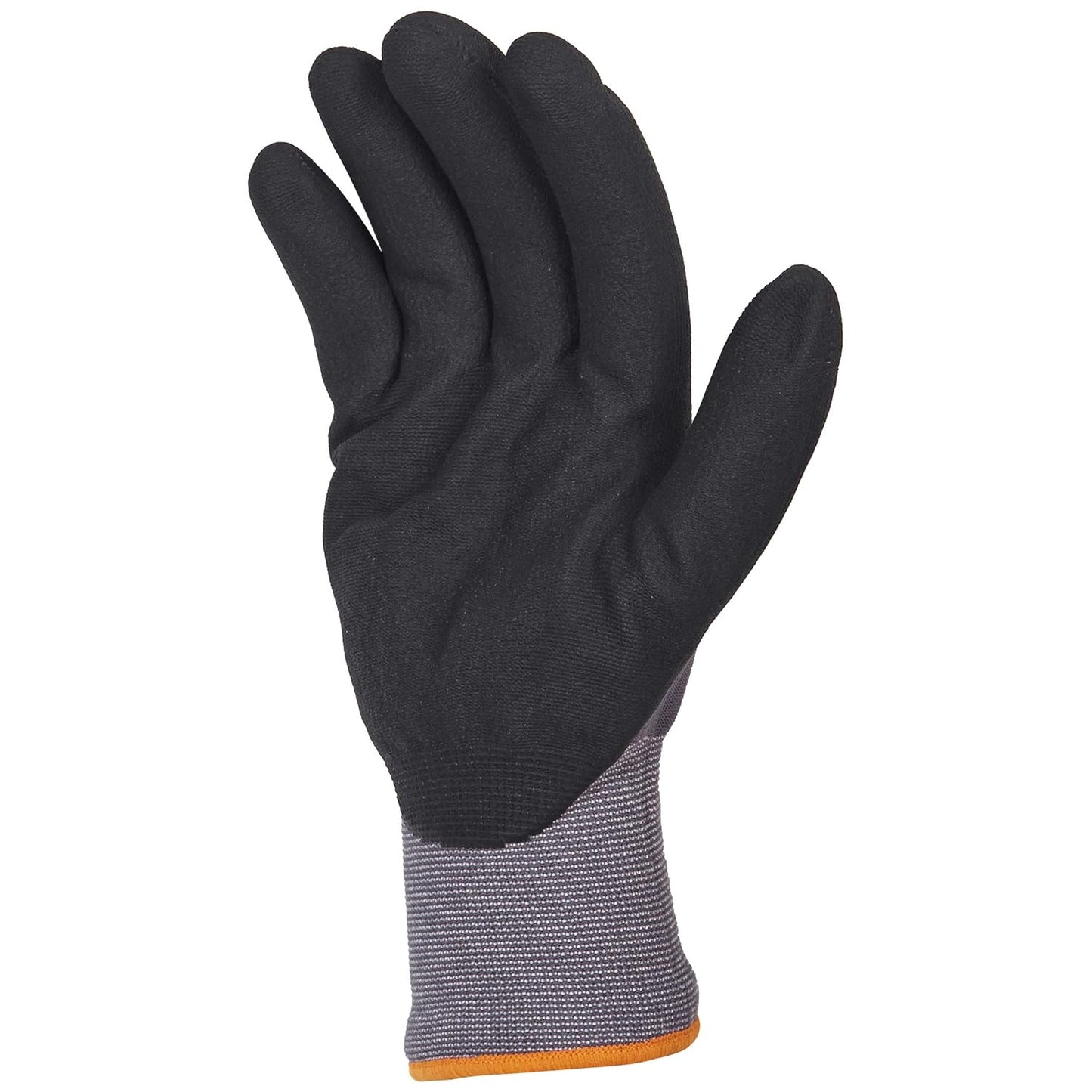 Amazon Basics Micro-Foam Nitrile Coated Work Gloves, Nylon Liner Fiber, Touch Screen, Grey, 11/XXL, 12-Pair