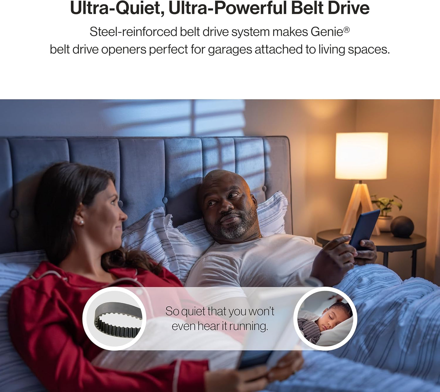 Genie StealthDrive 7155 Connect Smartphone-Controlled Belt Drive Garage Door Opener - 1 Each