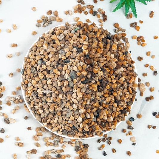 Aquarium Gravel 10 lbs, 3-6mm Fish Tank Gravel, Succulent Cactus Pea Gravel for Indoor Plants, River Rocks for Gardening, Flower Pots, Vase Fillers, Garden Landscaping